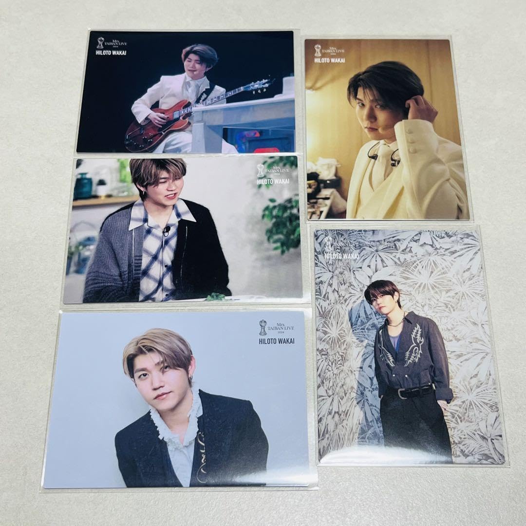 Amazon.co.jp: ミセス 対バンライブ フォトカード 若井滉斗 5枚セット