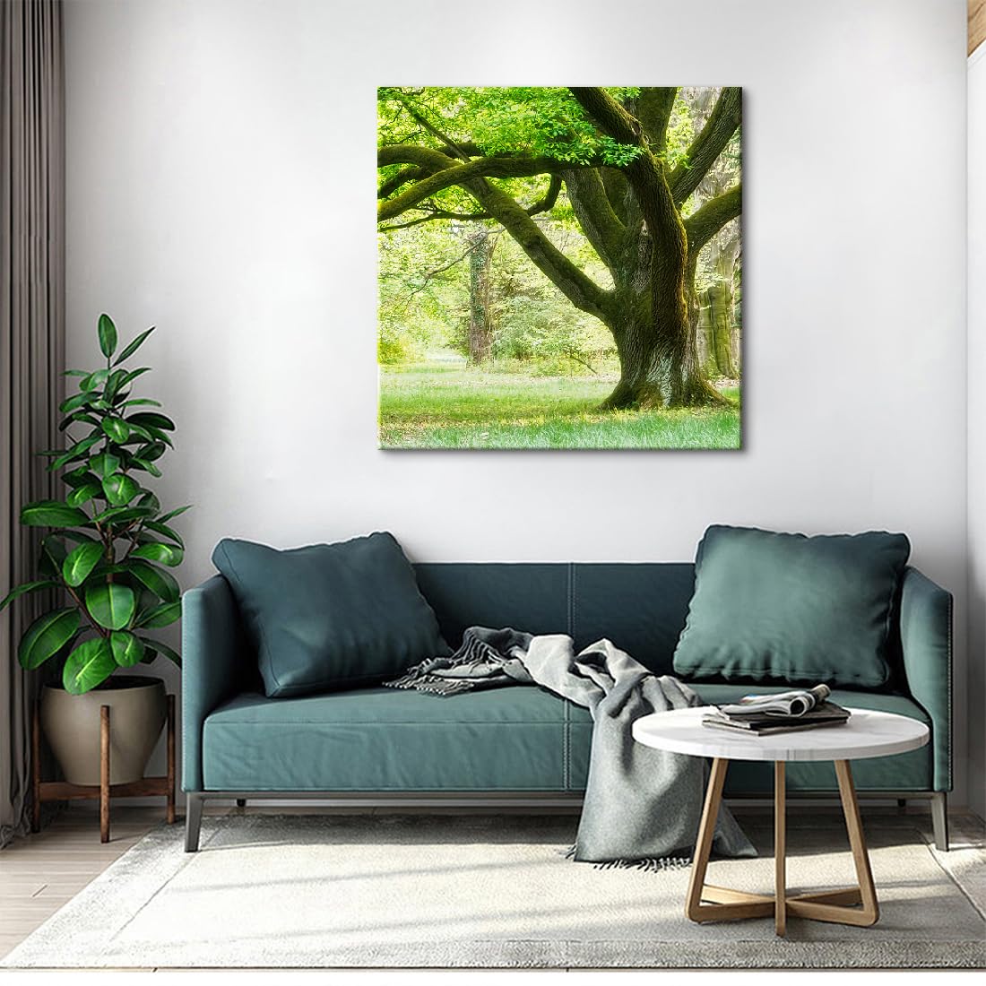 Amazon.co.jp: アートパネル 風景画 油絵 森 絵画 油彩画 モダン 人気