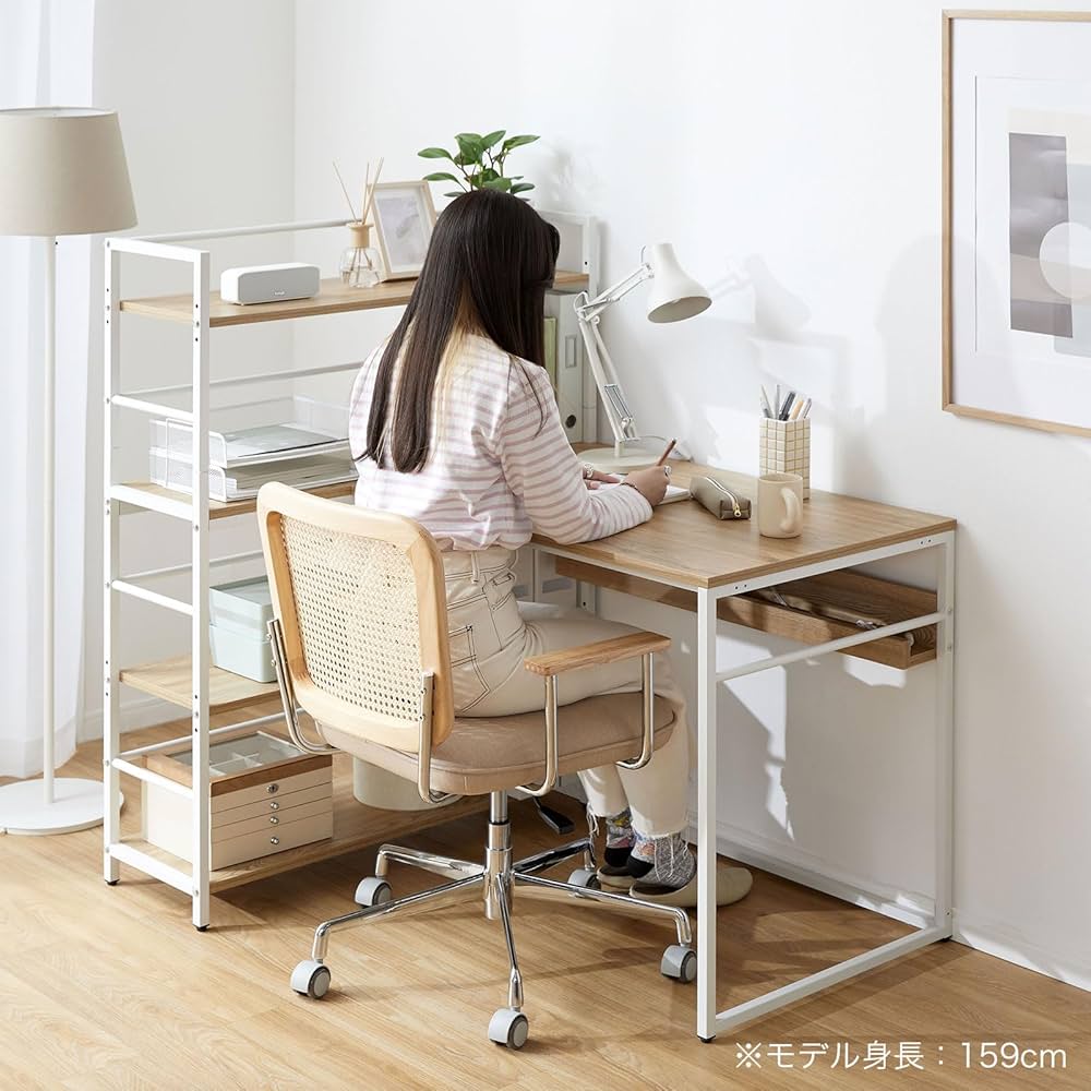 Amazon | LOWYA ロウヤ パソコンデスク 学習机 勉強机 コーナーデスク