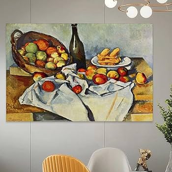 Amazon.co.jp: Paul Cezanneポール・セザンヌ絵画（リンゴの籠のある