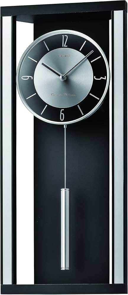 Amazon.com: Seiko QXH068KLH Modern Noir Wood Pendulum Wall Clock