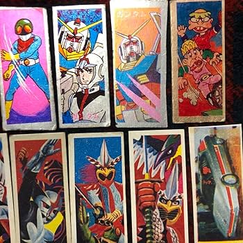 Amazon | アニメ特撮ヒーロー レトロ角メンコセット | めんこ | おもちゃ