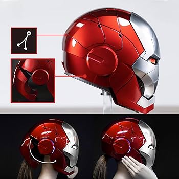 Amazon.co.jp: アイアンマンヘルメット、2025年新アイアンマンマスク