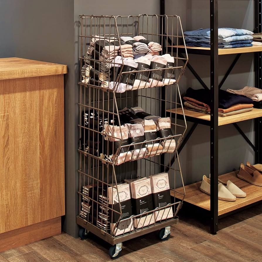 Amazon.co.jp: ジャンブルバスケット (直径6cm キャスター付き) W42