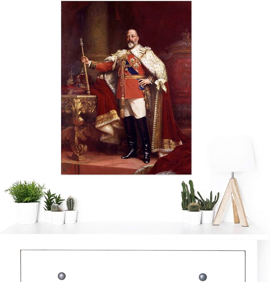 Fildes Portrait British King Edward VII Painting Premium Wall Art