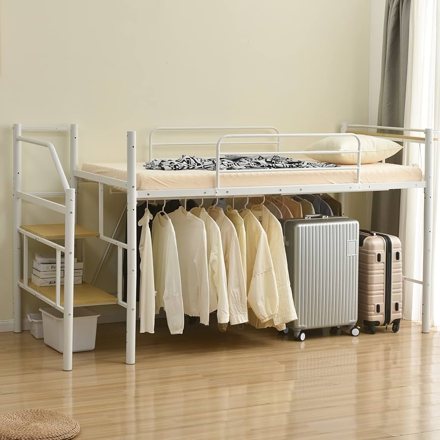 Amazon｜Harper & Bright Designs ロフトベッド パイプベッド シングル