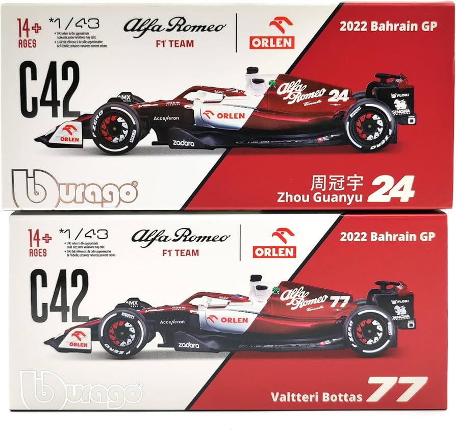 Amazon | HNW Bburago 1:43 2022 アルファロメオ F1 レーシングチーム
