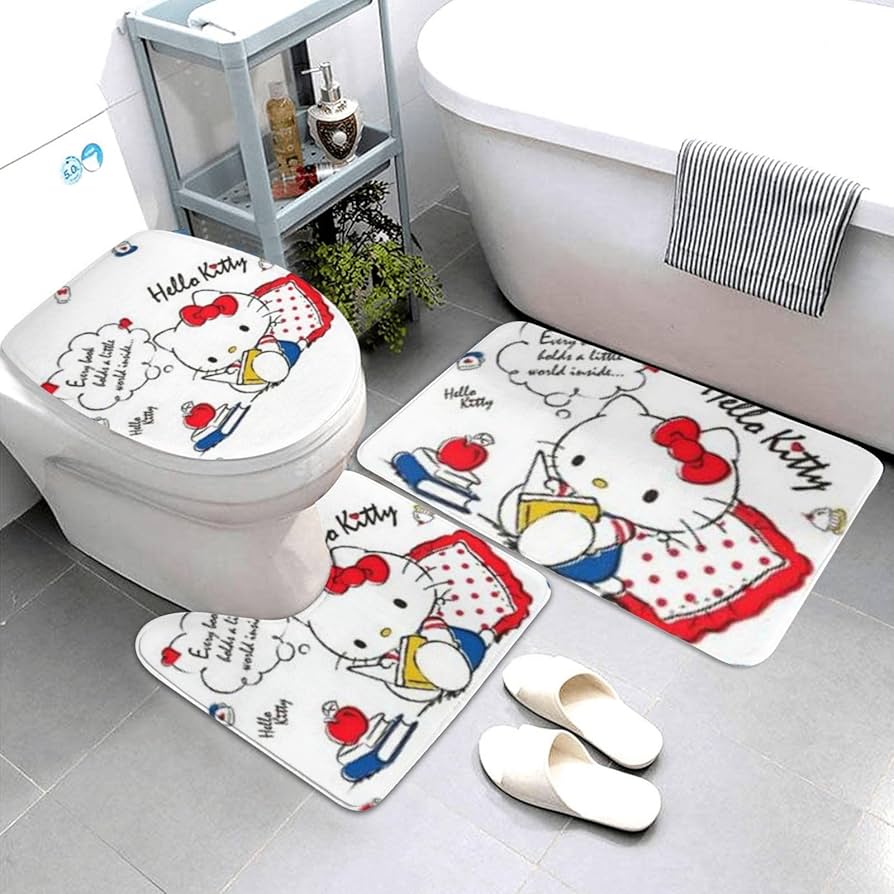 Amazon｜ハローキティ トイレマット 足元マット セット 3点セット 便座
