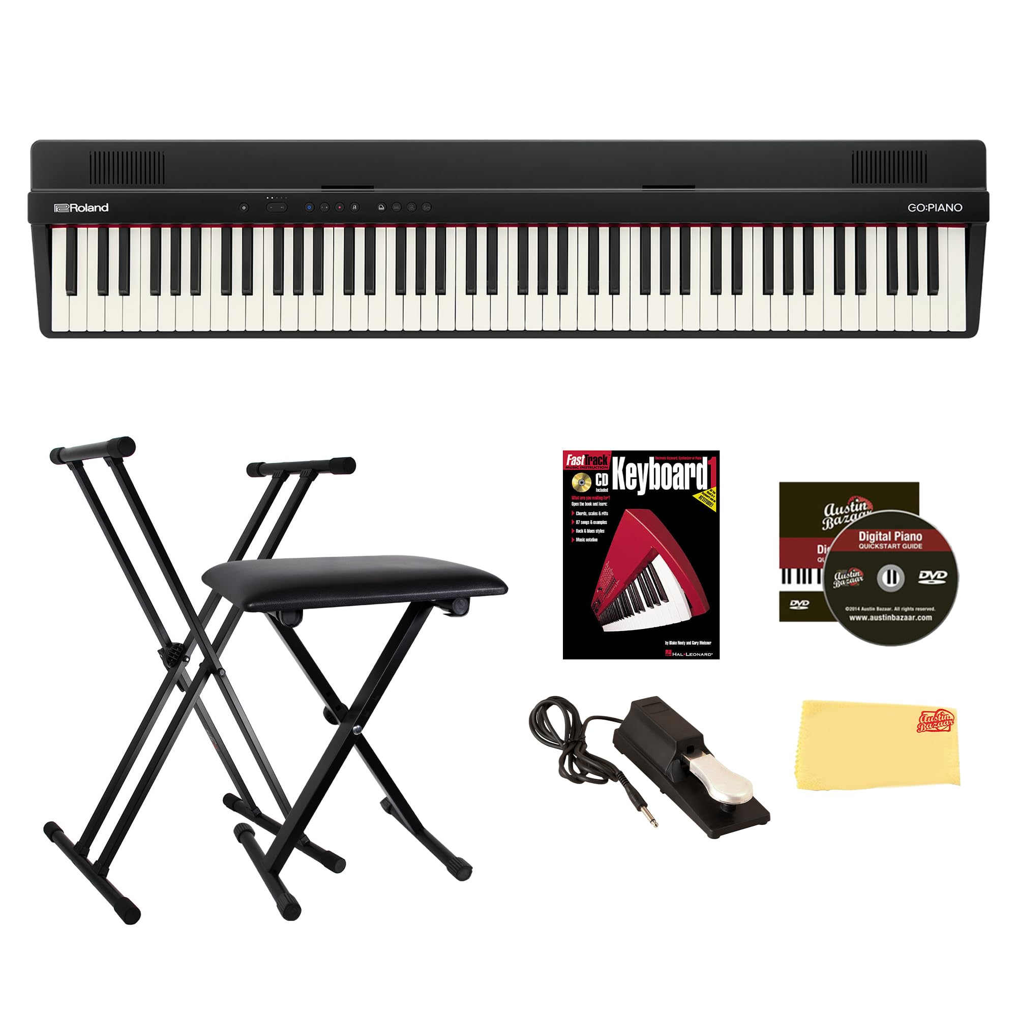 Amazon.com: Roland GO-88PX 88-Key Digital Piano Bundle with