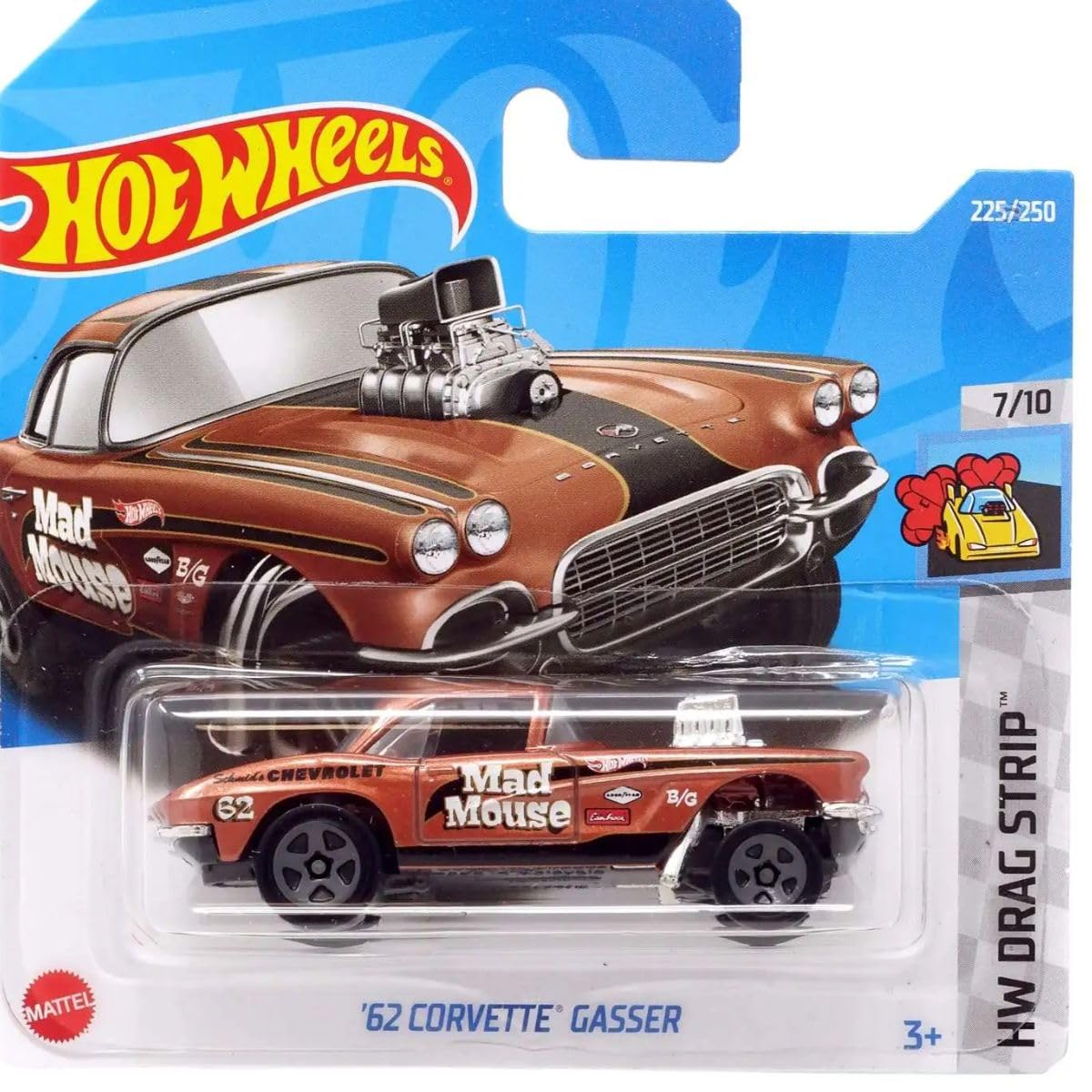 Amazon.com: Hot Wheels 2022 - '62 Corvette Gasser - HW Drag Strip