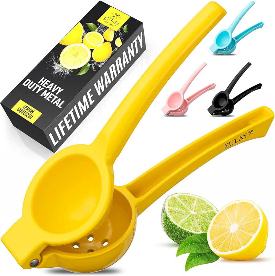 Amazon.com: Zulay Kitchen Metal Lemon Squeezer - Handheld Lemon