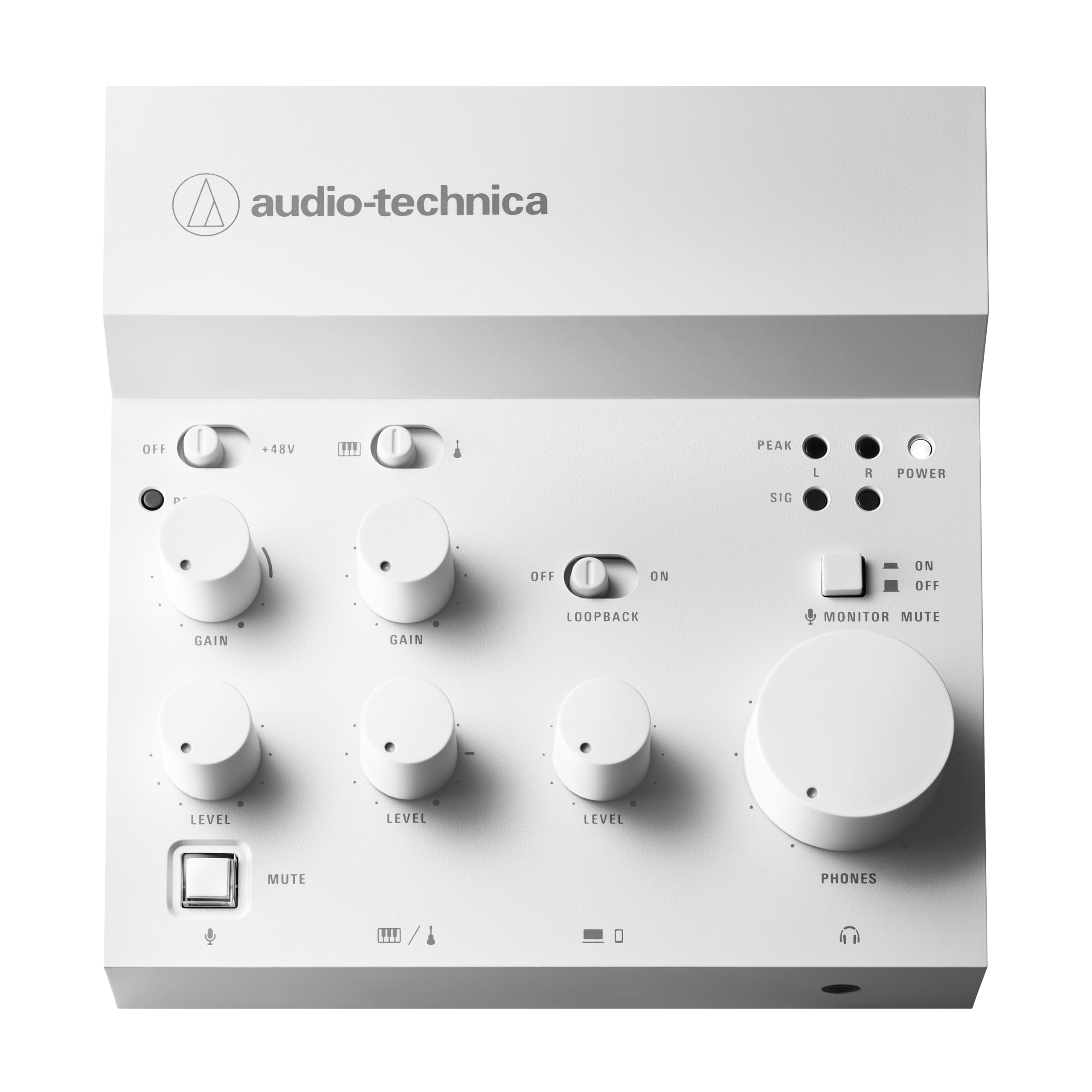 Amazon.com: Audio-Technica AT-UMX3 USB Desktop Audio Mixer, White