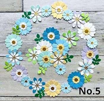 Amazon.co.jp: No.5 クラフトパンチ ペーパークラフト 季節の花 青い花