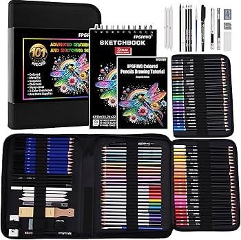 Amazon.com: FPGFIIVO 101 Pcs Sketch Art Set, Art Supplies with 3