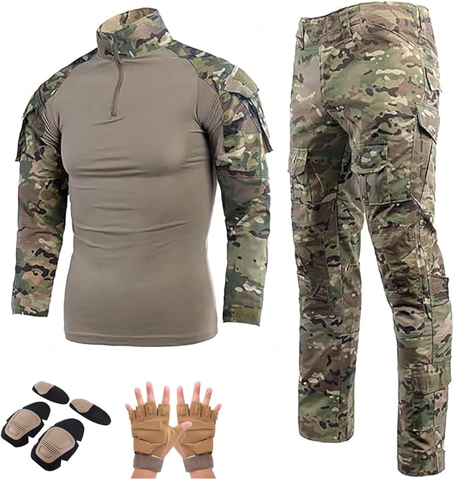 Amazon.co.jp: コンバットシャツ 通気 吸汗 防撥水 サバゲー 装備 肘