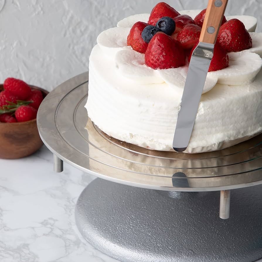 Amazon｜遠藤商事 業務用 デコ回転台 24cm 本体18-8ステンレス 土台