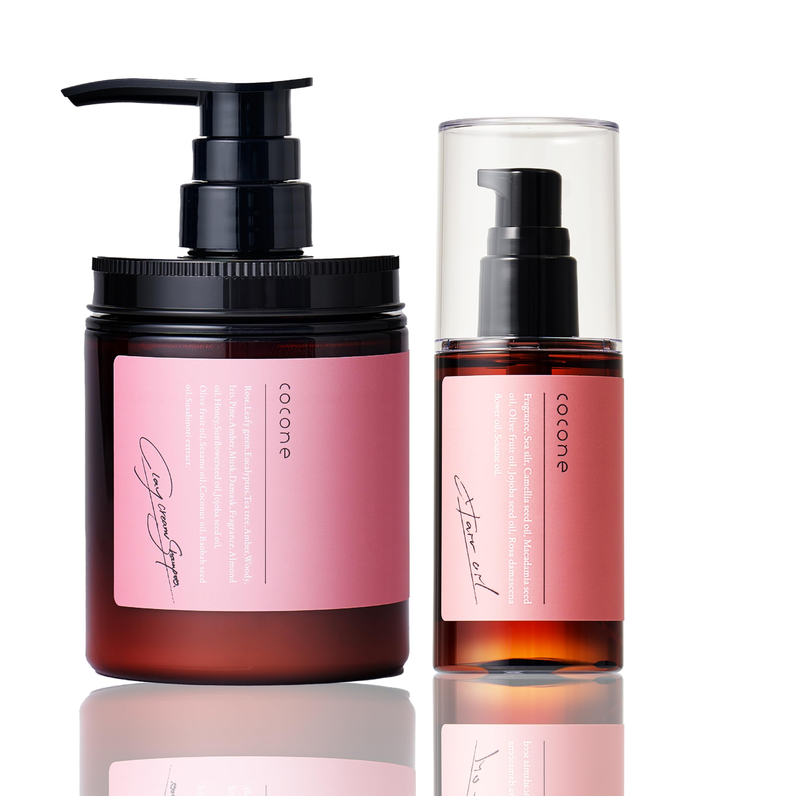 Amazon | クレイクリームシャンプー & ヘアオイル セット (スムース