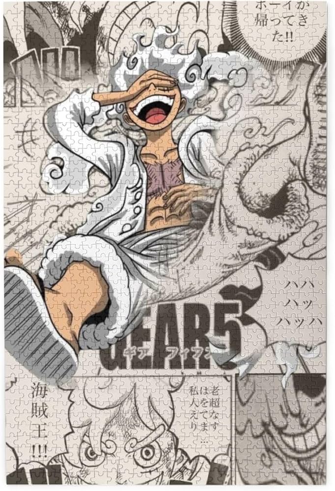 Amazon.co.jp: ワンピース ルフィ ギア5 ジグソーパズル 木製 1000