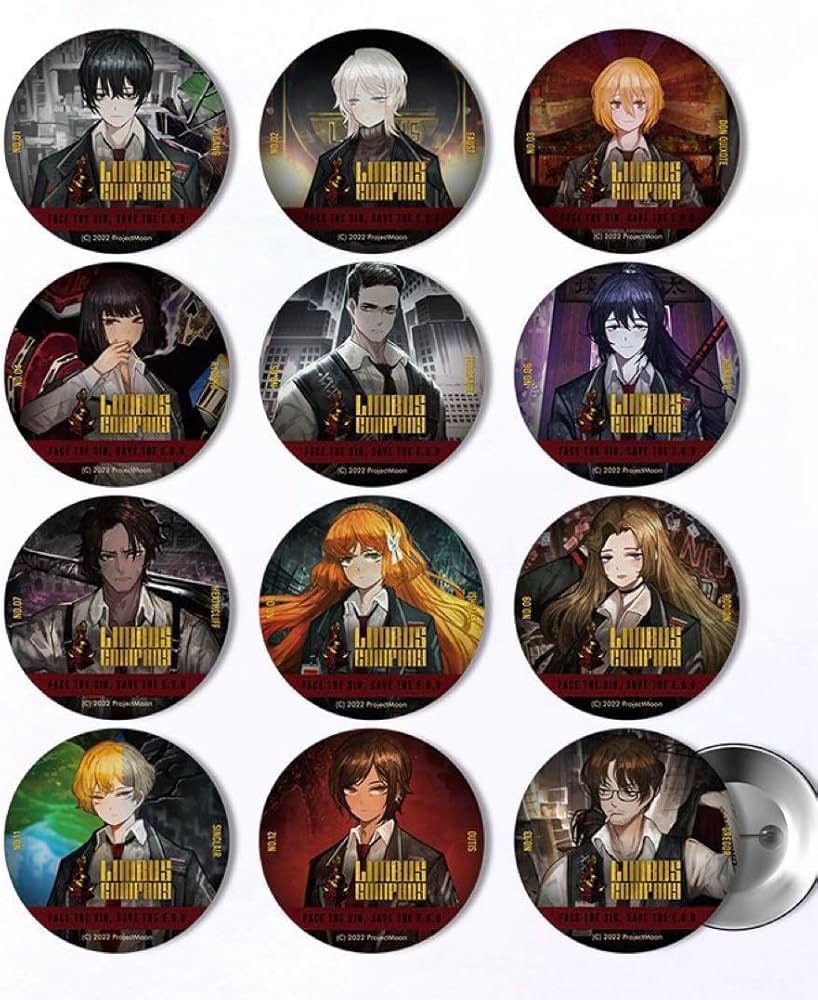 Amazon | Limbus Company リンバスカンパニー 缶バッジ 12個セット