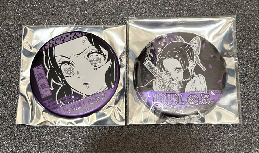 Amazon.co.jp: 鬼 滅 胡蝶しのぶ 缶バッジ 原作 デコレクション缶