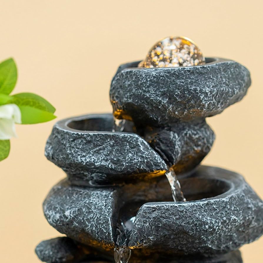 Amazon.co.jp: インテリア卓上噴水 室内噴水 デスクトップ噴水 噴水