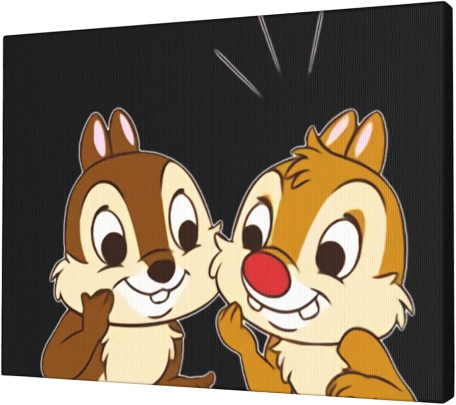 Amazon.co.jp: チップとデール アニメ アートパネル アートフレーム
