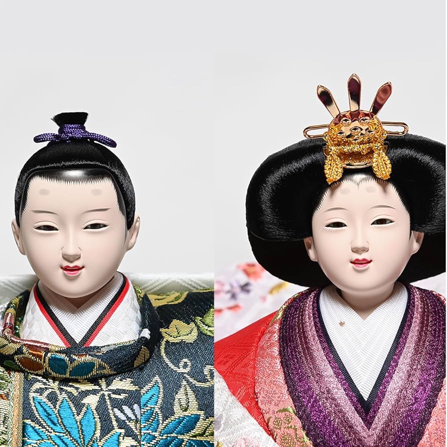 Amazon | 【雛人形】【緋毛氈七段】七段飾 万葉雛緋毛氈段：九番親王三