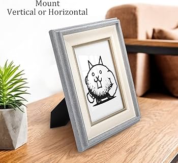 Amazon.co.jp: にゃんこ大戦争 フォトフレーム 木製 写真立て 木目調