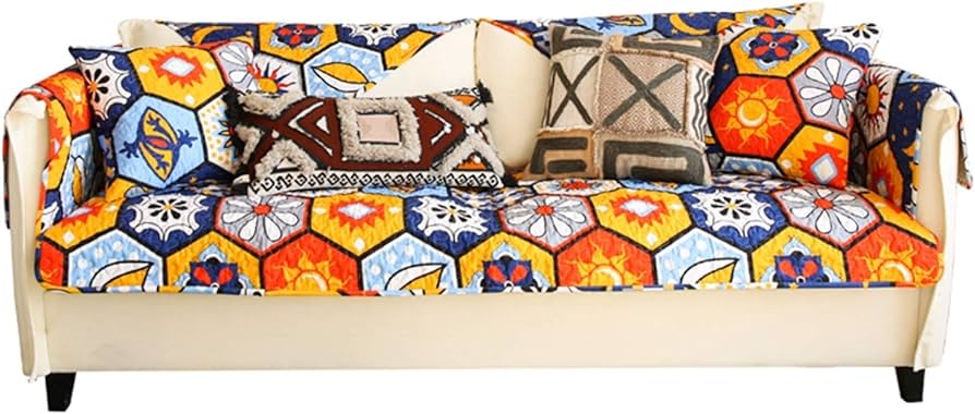 Amazon｜ソファーカバー マルチカバー モロッコ柄 北欧 欧米風 モダン