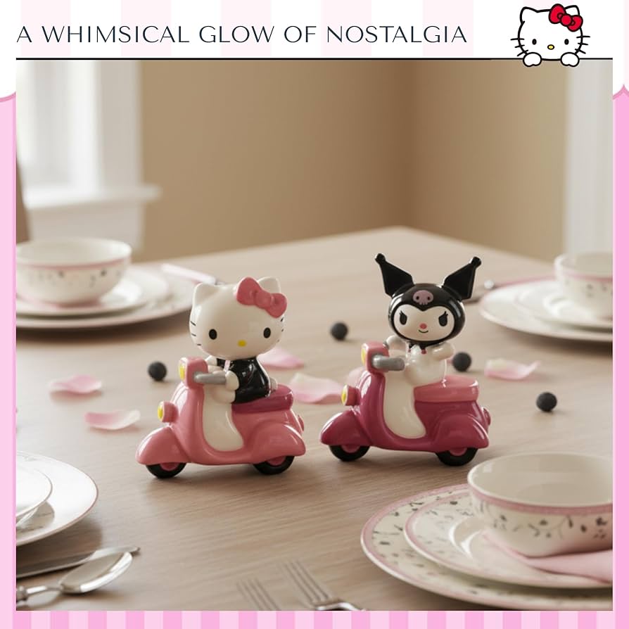 Amazon.com: Blue Sky Clayworks Hello Kitty & Kuromi Scooter Salt