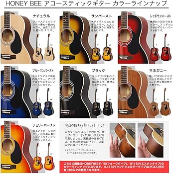 Amazon | HONEY BEE ハニービー アコースティックギター ラウンド