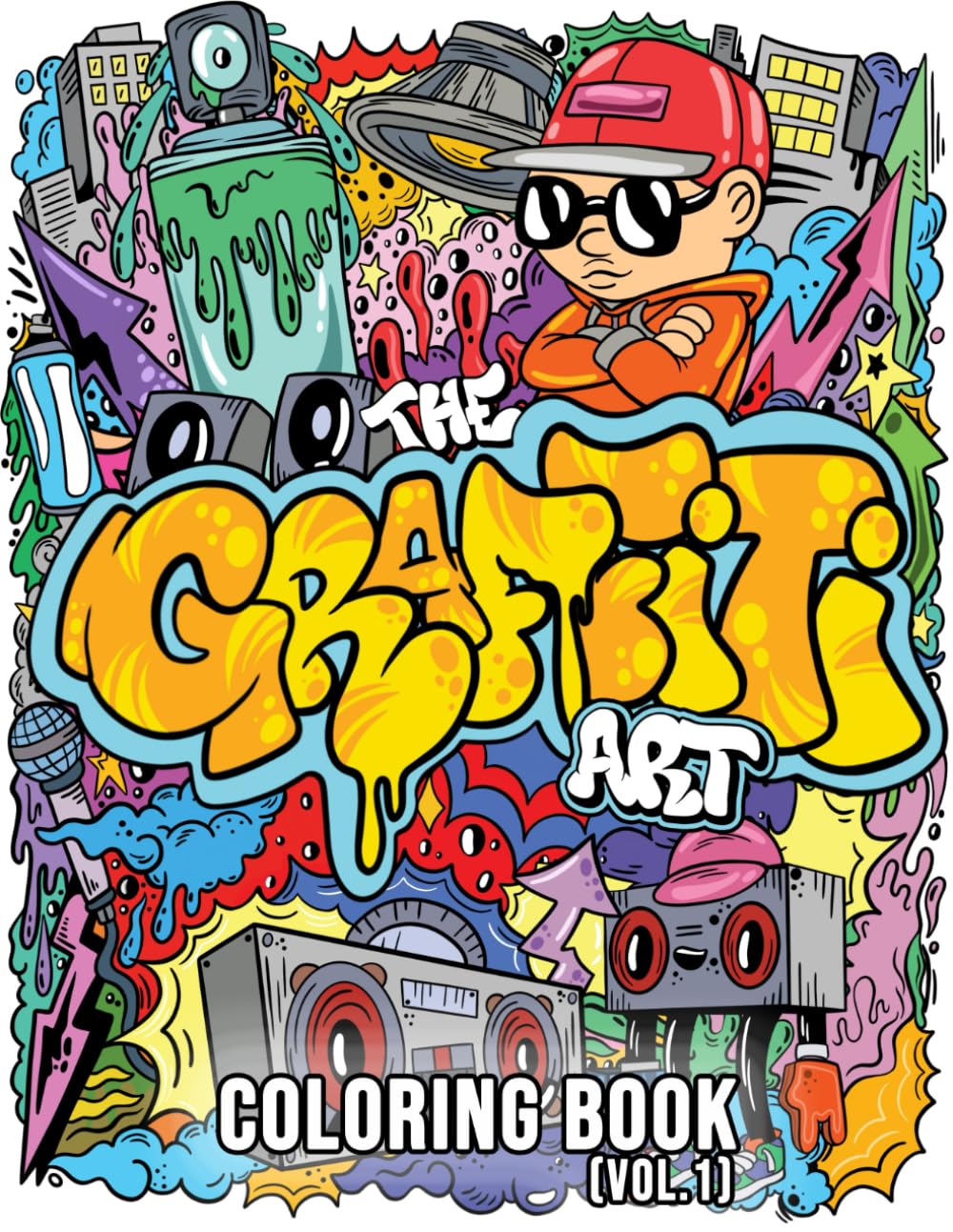 Amazon | The Graffiti Art Coloring Book (Vol.1): Cool Graffiti Art