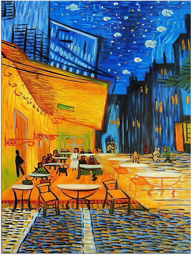 Amazon｜アートパネル ゴッホ 星月夜 抽象画 ひまわり 絵画 油絵風景画