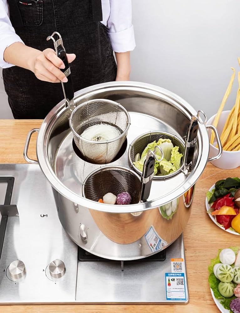 Amazon｜GoufuGui 茹麺鍋セット 調理器具スープ鍋 パスタ鍋 両手鍋