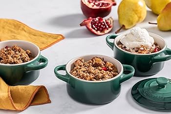 Amazon.com: Le Creuset Stoneware Set of 4 Mini Cocottes with