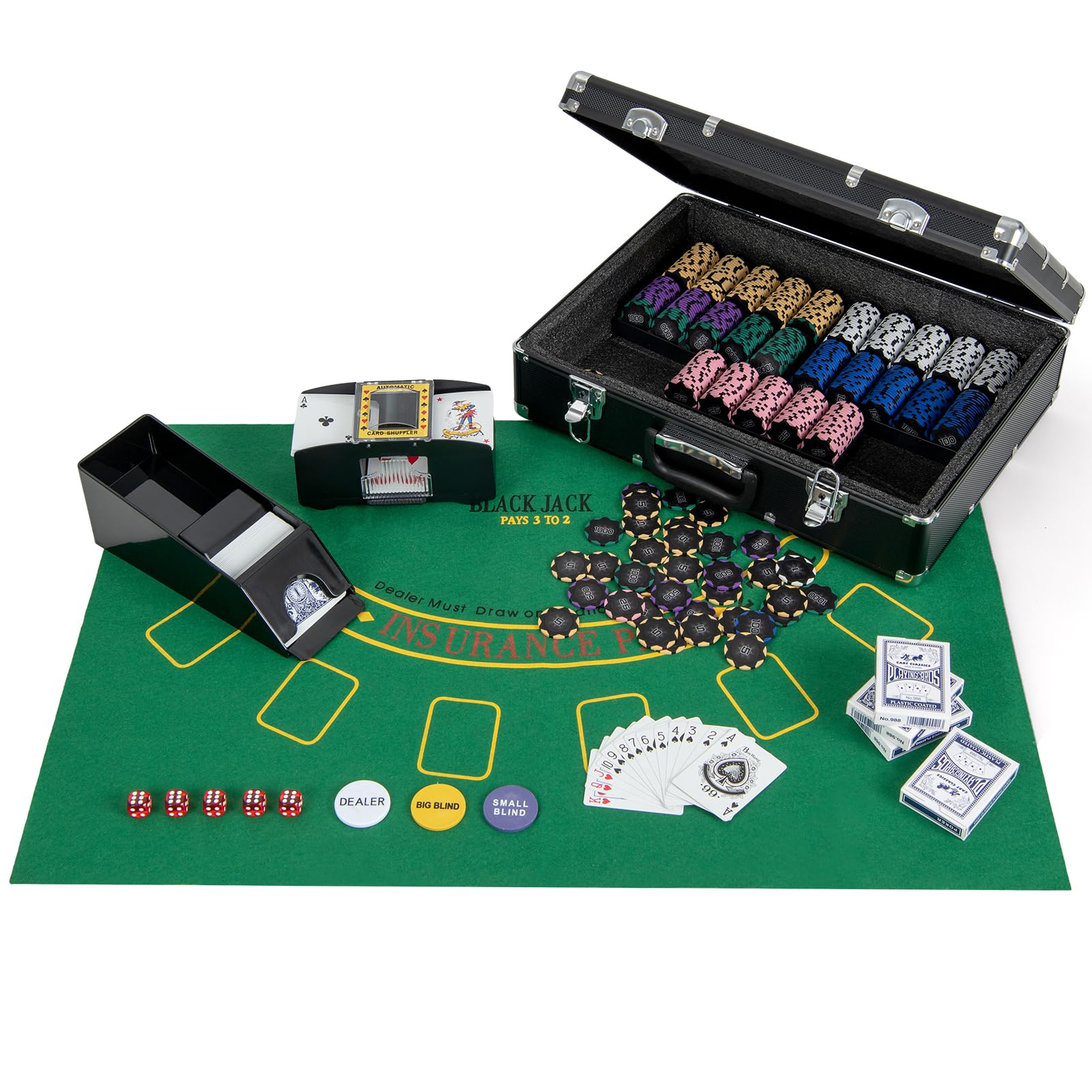 Amazon | BestBuy ポーカーチップ ポーカーセット 数字入り チップ600