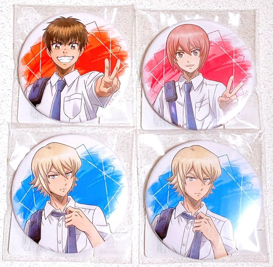 Amazon.co.jp: ダイヤのA 沢村栄純 奥村光舟 小湊春市 WEBくじ 缶