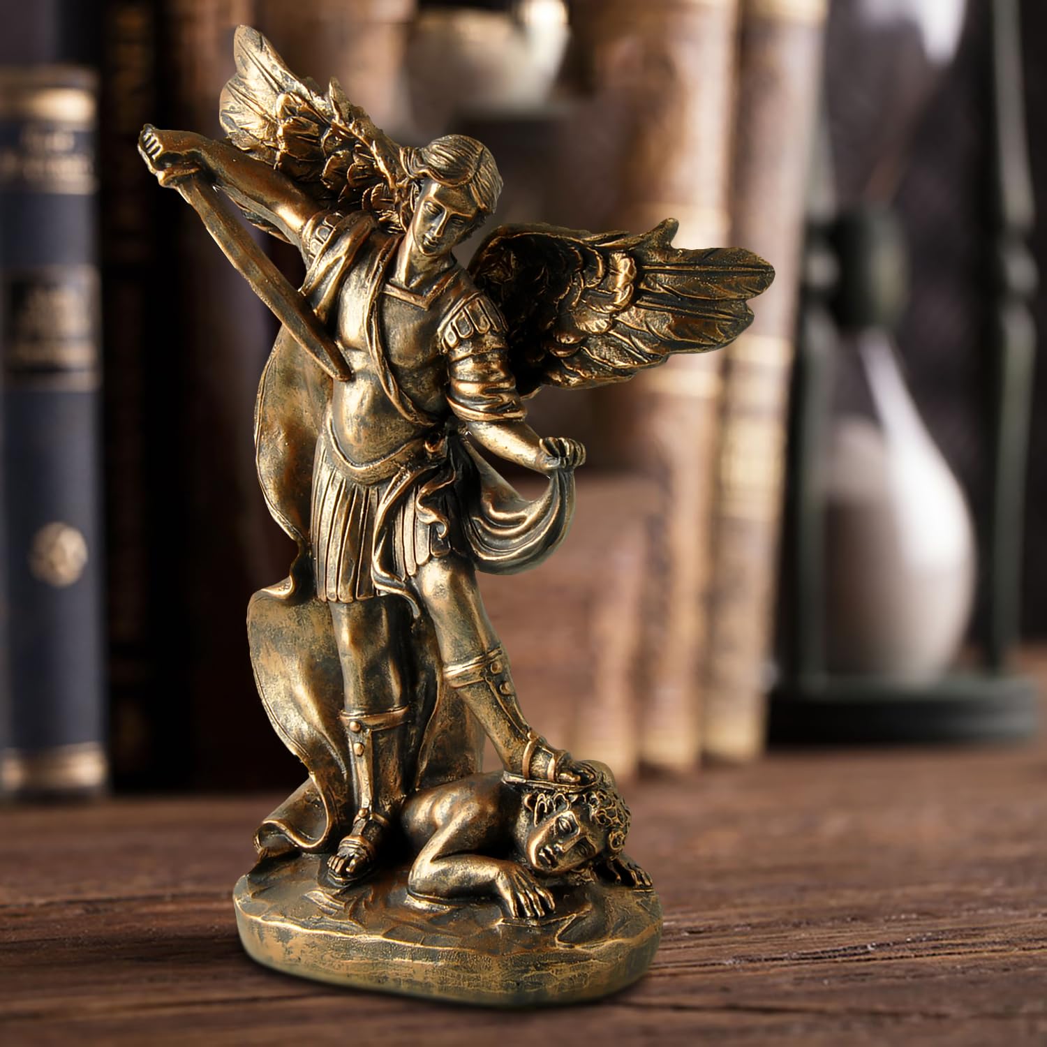 Amazon.co.jp: PlentifulHome 聖ミカエル 大天使像 – 5.35インチの