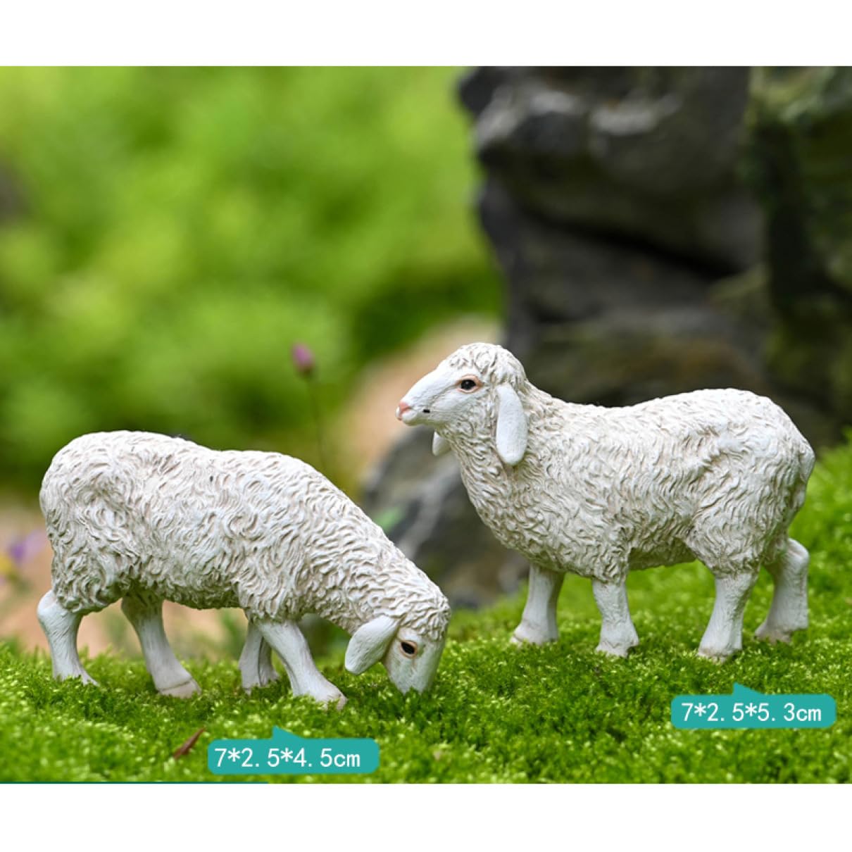 Amazon.co.jp: オシャレな置き物 羊グッズ 2匹セット ひつじの置物