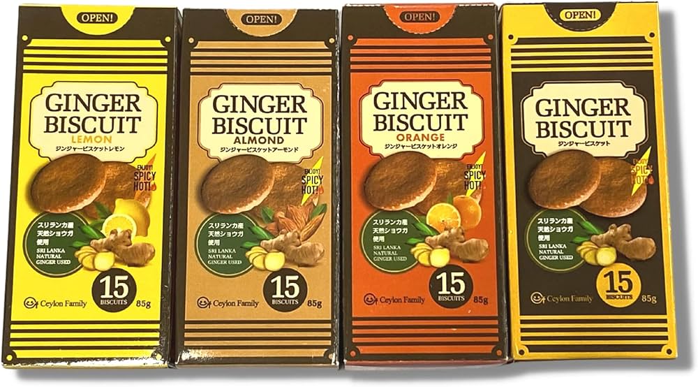 Amazon.co.jp: K-Bright ジンジャービスケット 85g (15枚入) 嬉しい4種