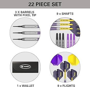 Amazon.com: Target Darts Luke Littler Brass Soft Tip Darts Set