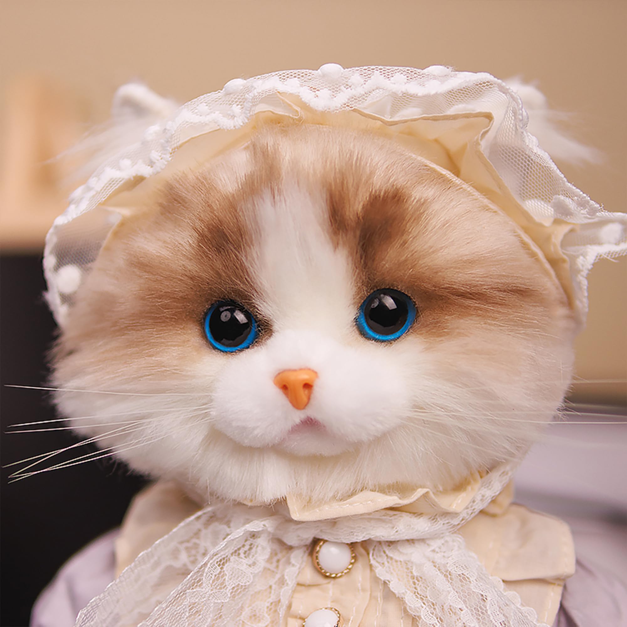 Amazon.co.jp: Chongker 猫 ぬいぐるみ 人形ドール DIYポーズ