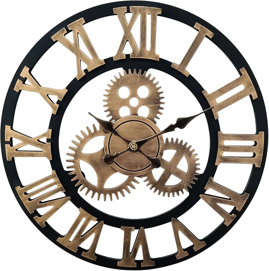 Amazon｜ローマ数字の壁掛け時計 サイレント 非カチカチ数字時計