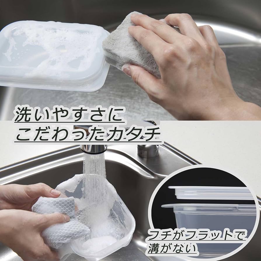 Amazon｜イノマタ化学(Inomata-k) 保存容器 楽ちんパック 角型 9個