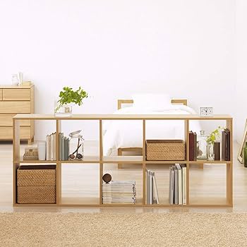 Amazon｜無印良品 スタッキングシェルフセット・5段・オーク材 幅82