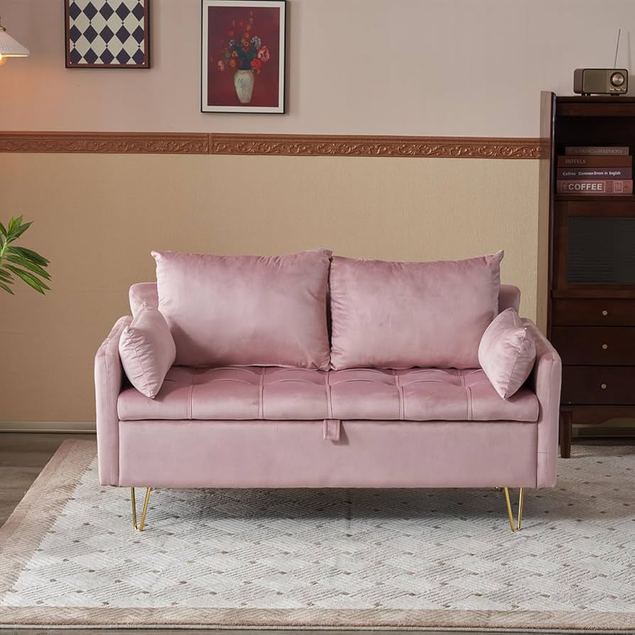 Amazon｜PEFEK ソファー 二人掛け ソファ 2人掛け 収納付き カウチ