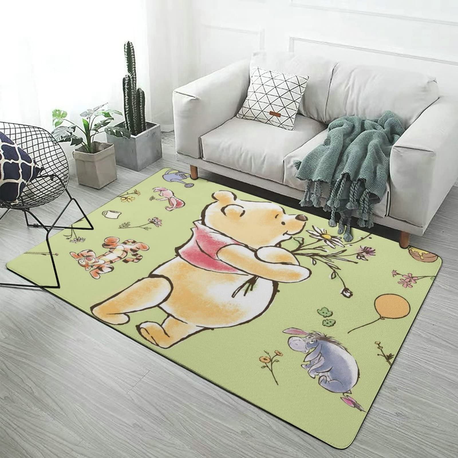 Amazon | くまのプーさん ラグ カーペット 洗える ラグマット 滑り止め