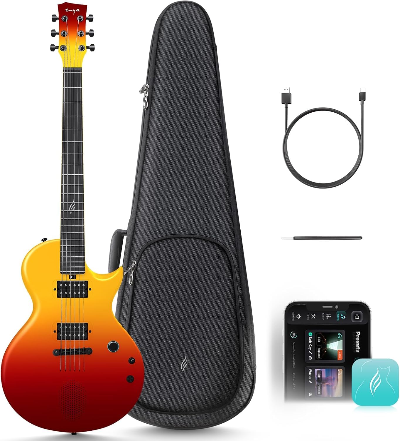 Amazon.com: Enya Electric Guitar Nova Go Sonic Smart Electric