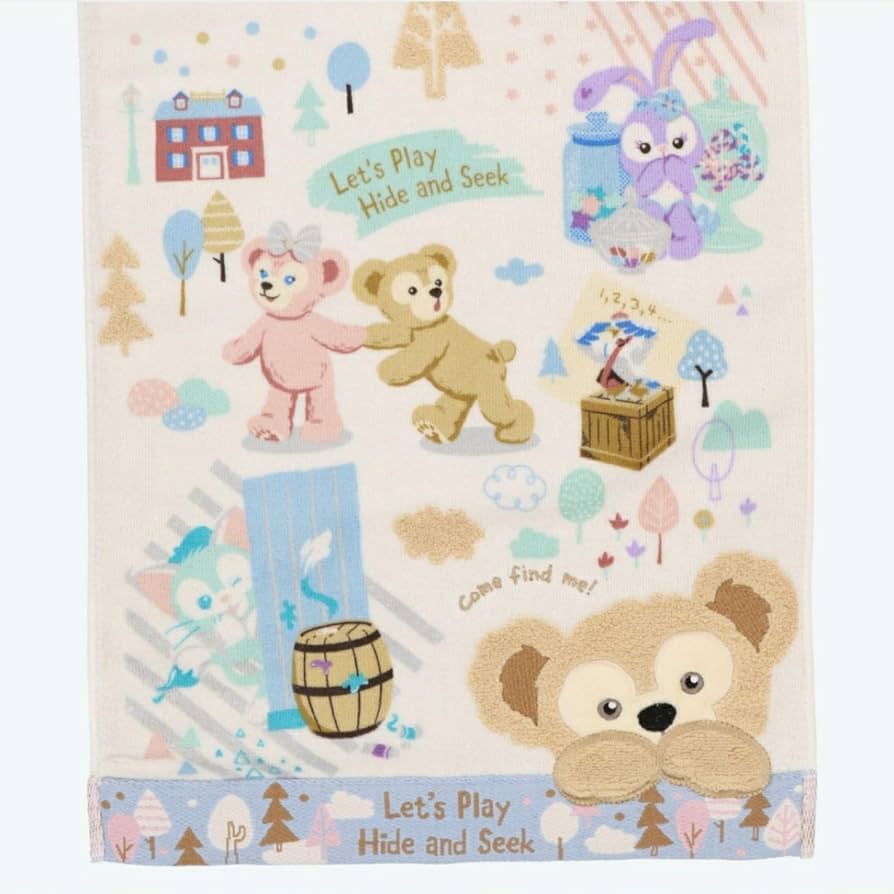 Amazon.co.jp: ダッフィー＆フレンズ フェイスタオル ダッフィーたちの