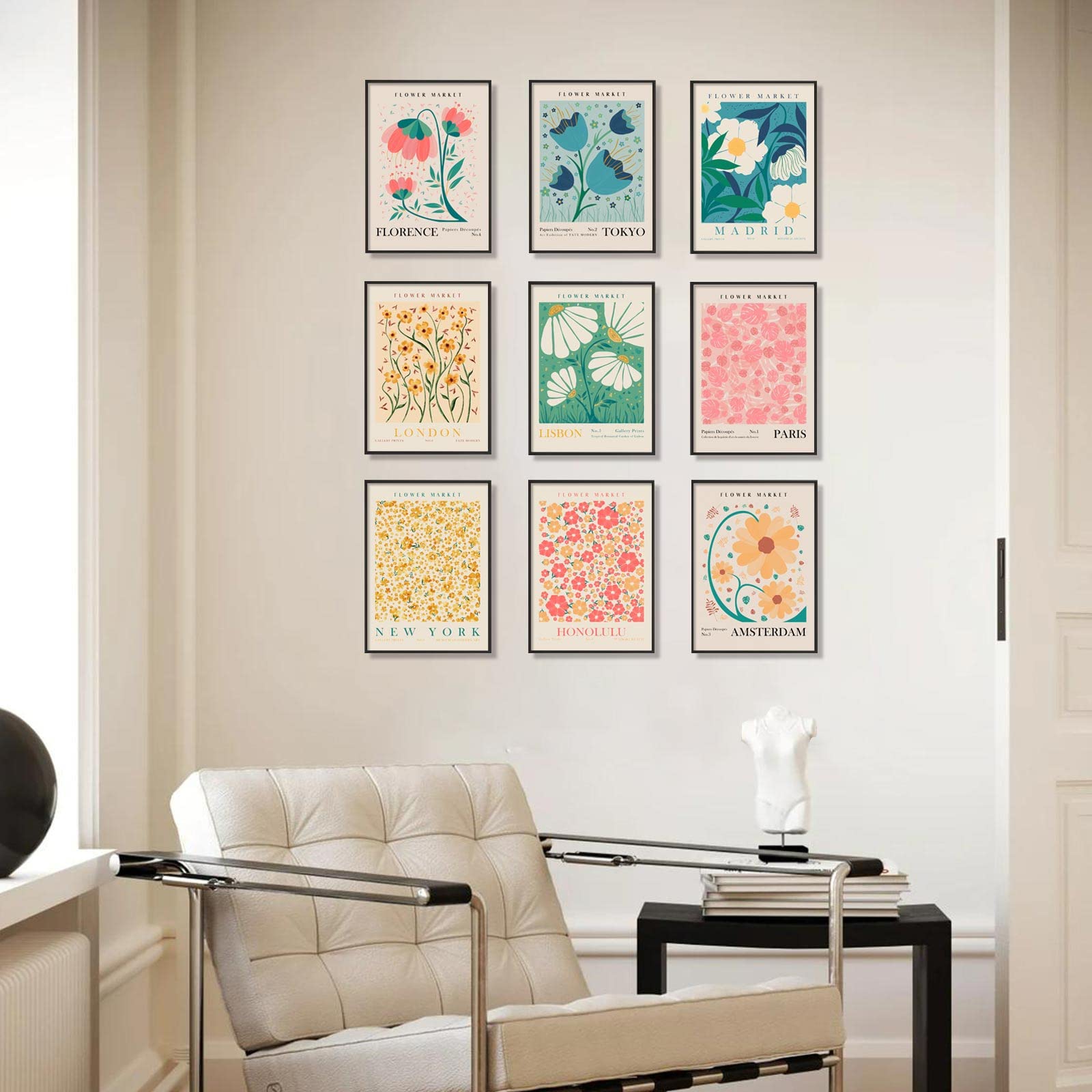 Amazon.co.jp: Flower Market (フラワーマーケット) ポスター9枚セット
